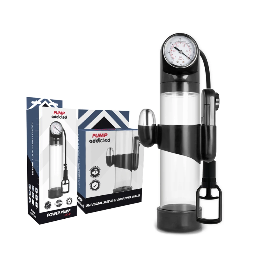 PUMP ADDICTED - VIBRATEUR TRANSPARENT RX9
